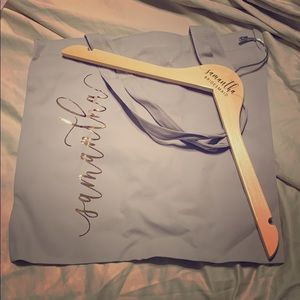 *AS IS* Bridesmaid hanger and personalized tote